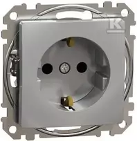 Schneider Electric GN.SCHUKO PRZ.ALU Sidabrinis SEDNA DES