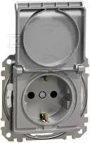 Schneider Electric GN.SCHUKO PRZ.IP44 ALU Sidabrinis SEDNA APRAŠYMAS