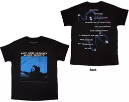 Rock Billie Eilish Hit Me Hard And Soft Tracklist Marškinėliai, Dydis: XL