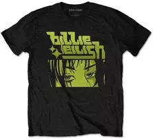 Rock Marškinėliai Billie Eilish Anime Logo, Dydis: XL