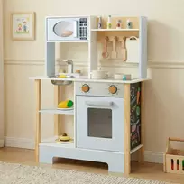 Promotions Žaislinė virtuvėlė, 61.5x26x85 cm, mėlyna, medinė