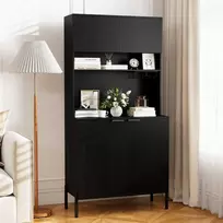 Promotions Virtuvės sandėliavimo spintelė 80x40x164 cm juoda, laikymo
