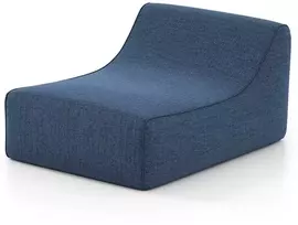 Promotions Pripučiamas poilsio krėslas, 126x106x66 cm, mėlynas, nuimamas užvalkalas