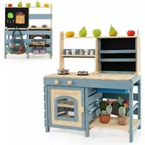 Promotions Lauko purvo virtuvėlė, 80x47x94 cm, mėlyna, su saugykla