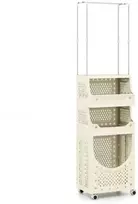 Promotions Skalbinių vežimėlis, 40.6x30.5x137.2 cm, smėlio spalvos, sulankstomas laikymas