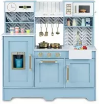 Promotions Virtuvės žaidimų rinkinys, 84x30x90 cm, mėlyna, medinis