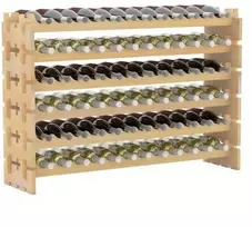Promotions Vyno lentyna, 120x29x79 cm, Natūrali, Masinė mediena