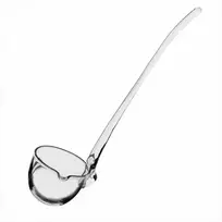 Stiklinis samtis sriuboms ir padažams, 33 cm ilgio, skaidrus, plaunamas indaplovėje, 150 ml talpa, virtuvinis samtis serviravimui