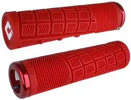 Vairo rankenėlės ODI Reflex v2.1 Lock-On MTB 135mm Baltas/Raudona