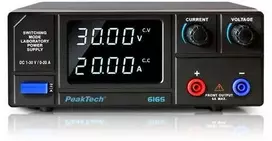 Peaktech Laboratorinis perjungimo maitinimo šaltinis DC 1-30V 20A smailė