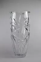Crystalite Bohemia Vaza 30cm Nova old Pinwheel