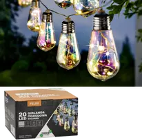 LED sodo lempučių girlianda su saulės baterija *3569