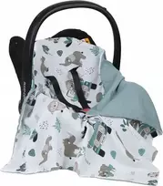 Babymam Automobilinės kėdutės muslino antklodė - įdėklas, 80x80 cm