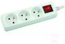 Helios Prailgintuvas 3 lizdų 3M su jungikliu IP20 baltas