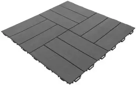 Lauko grindų danga, 56.3 x 56.3 x 1.3 cm, antracito