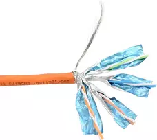 „InLine ®“ vientisas instaliacinis kabelis 250 MHz S/STP Cat.6 CU AWG23 300 m