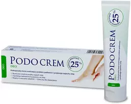 Farmapol Podo Kremas 25% Kremas nuo prakaitavimo ir nemalonaus pėdų kvapo, 30 g