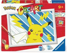 Ravensburger Rankdarbių rinkinys vaikams Pikachu piešimui pagal skaičius
