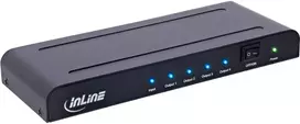 AV InLine HDMI signalo perdavimo sistema, 4 krypčių skirstytuvas, suderinamas su 4K2K@60Hz