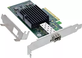 „InLine®“ 10 gigabitų tinklo adapteris, 1x SFP+, PCIe x8, įskaitant žemo profilio pagrindinę plokštę