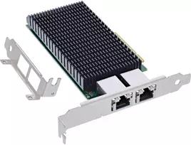 Karta jungiama į tinklą InLine ® Dual 10-Gigabit karta jungiama į tinklą 2x RJ45 10Gb/s PCIe x8