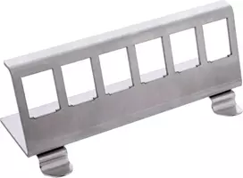 „InLine Keystone SNAP-In“ 6 krypčių modulinis metalinis DIN bėgelio laikiklis