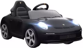 AIYAPLAY Elektrinis pasivažinėjimo automobilis vaikams, su nuotolinio valdymo pulteliu, muzika, garso signalu, USB, saugos diržu, 3-5 metų amžiaus, juodas