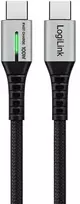 LogiLink USB-C 480Mb/s, 100 W 1,0 m pintas juodas
