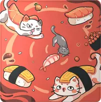 Kilimėlis Dark Project Sushi Cats Pro L