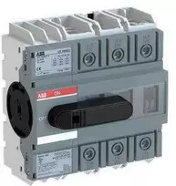 ABB Maitinimo jungiklis 3P 160A AC23 45kW 415V IP20 gnybtų dangtelis/montuojamas ant DIN bėgelio OT160G03K 1SCA138208R1001