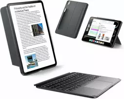 ESR Shift klaviatūros dėklas iPad Air 13" (M3/M2) 2025/2024, Bluetooth, apšviesta, pilka