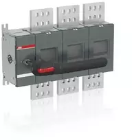 ABB OT2500E03P, Sukamasis jungiklis, 3P, Laidinis, Plastikas, Juodas, IP65