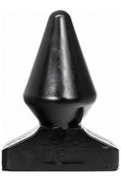 All Black Vinyl Anal Plug 18,5 cm
