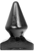 All Black Vinyl Anal Plug 23 cm