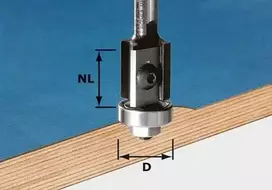 Festool Sulyginimo freza su apsukamomis pjovimo plokštelėmis HW S8 D19/20WM Z2