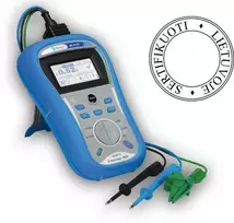 Fazė-nulis kontūro impedanso ir RCD testeris Metrel MI 3122