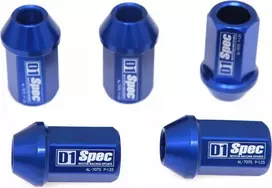 D1Spec kaltiniai veržlės D1Spec aliuminis 12x1.25 mėlynos