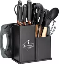 Elitehoff 19 peilių ir virtuvės įrankių rinkinys stove E-6069