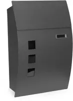 Sieninė pašto dėžutė iš cinkuoto plieno, antracito spalvos, ModernHome