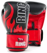 Ring Sport Bokso pirštinės Ring Fire (RR-15) 6 oz, juodos/raudonos (RR-15/06) (Atnaujinta)