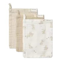 Little Dutch Washcloths set muslin `Baby Bunny´
