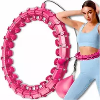 „Smart Hula Hoop“ lankas su svoriu ir masažiniais elementais fitness treniruotėms