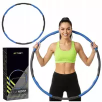 Fitness Hula Hoop lankas 90 cm su masažiniais iškilimais ir minkšta putų danga