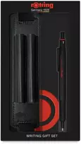 ROtring 600 dovanų rinkinys su minkštu dėklu ir užrašų knygute | Mechaninis pieštukas | Juodas - 2224710