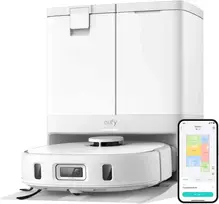 Eufy dulkių siurblys robotas su MopMaster 2.0, 8000 Pa siurbimo galia, automatinis ištuštinimas, T2351