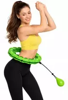 Masažinis Hula Hoop lankas su svoriu svorio metimui ir reabilitacinėms treniruotėms