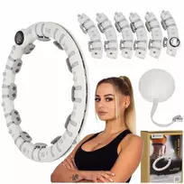 Reguliuojamas „Smart Hula Hoop“ lankas su svorio plokšte, skaitikliu ir masažiniu efektu