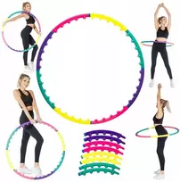 Sulankstomas DrFit Hula Hoop lankas su masažiniais elementais treniruotėms Ø100 cm