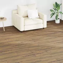 Grindų lentos 36 pcs Lazdynų rudas 5,02 m² PVC