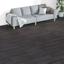 Grindų lentos 18 pcs Tamsiai pilka 5,26 m² PVC